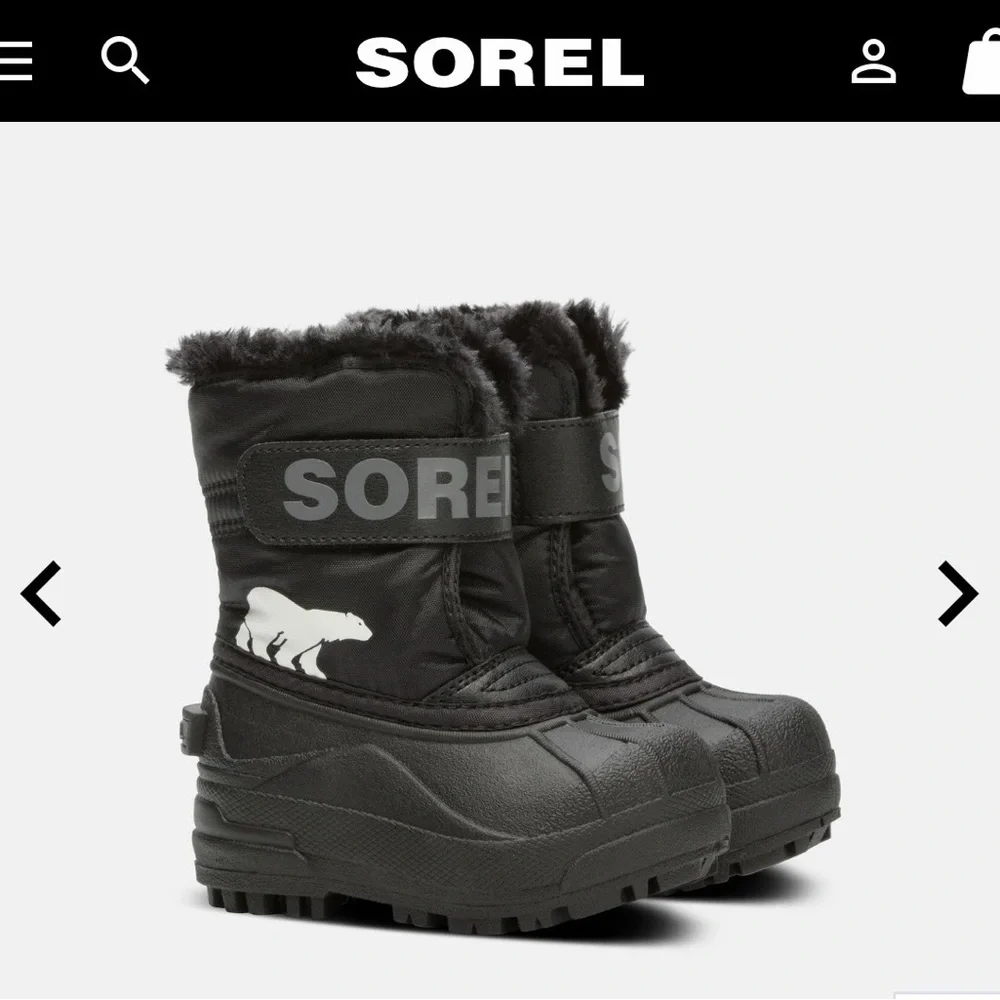 EUC Sorel Snow Commander Boots Size 8. Black